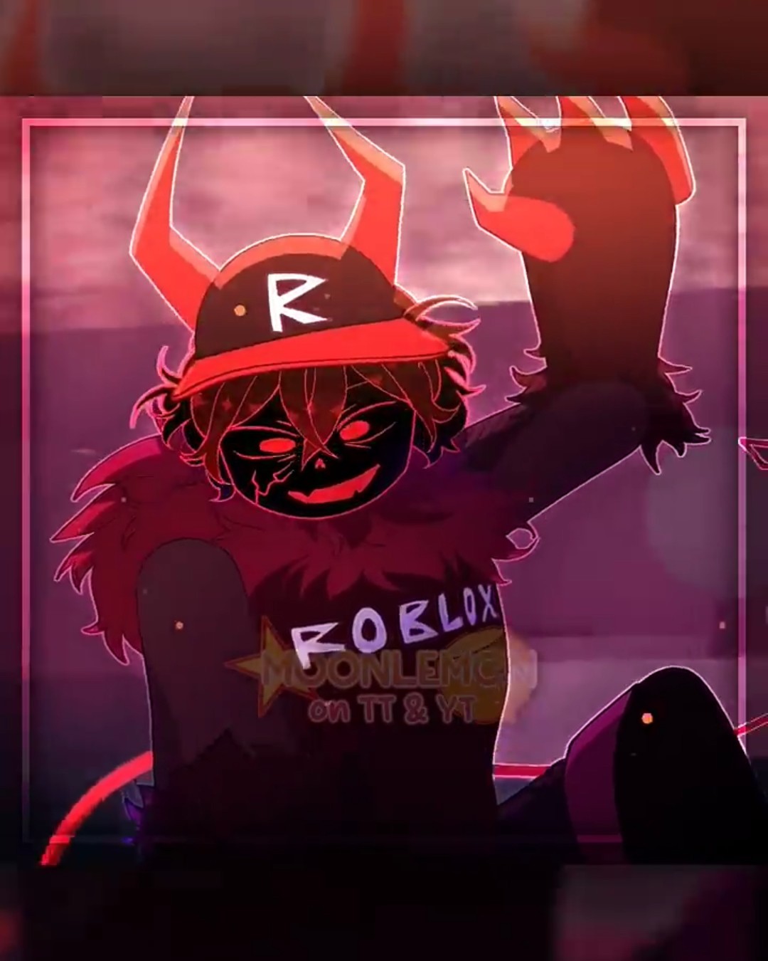 にゃん❁︎アイシードール ホームステイ❁︎bat red❁︎ 🩸MONSTER⛓️•ft.Noob666(?)•#fyp #art #forsaken #edit #robloxmemes