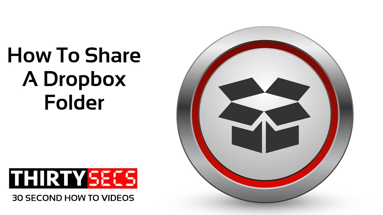 How Share A Dropbox Folder - YouTube