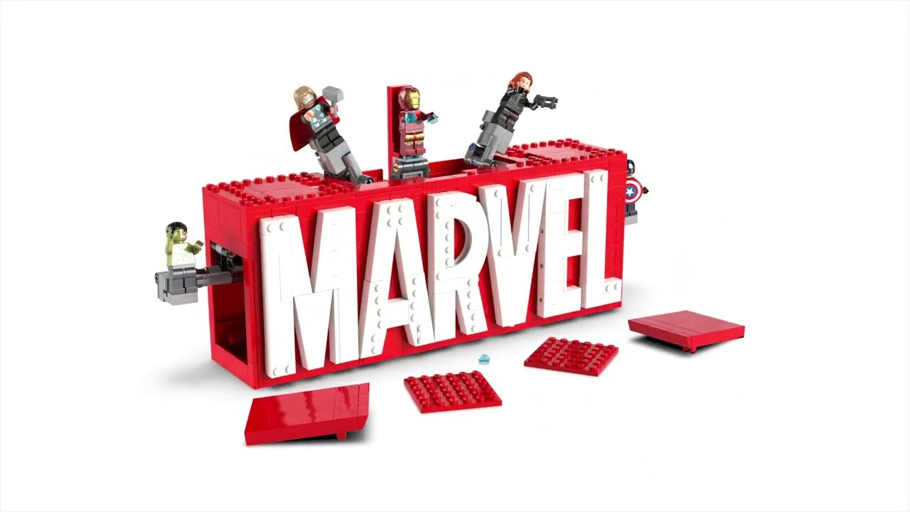 LEGO Marvel Logo & Minifigures Construction Set 76313