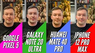 Вот это результаты PIXEL 5 vs  GALAXY NOTE 20 ULTRA vs IPHONE 12 PRO MAX vs HUAWEI MATE 40 PRO.