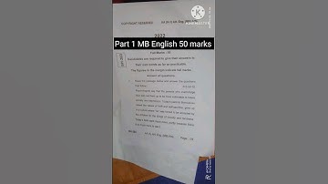 TMBU B.A part 1 MB English 50 marks | Exam 2022 | Session 2021-24 | #tmbu