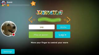 My Wormate.io Stream By Yug Faild Noob Warm