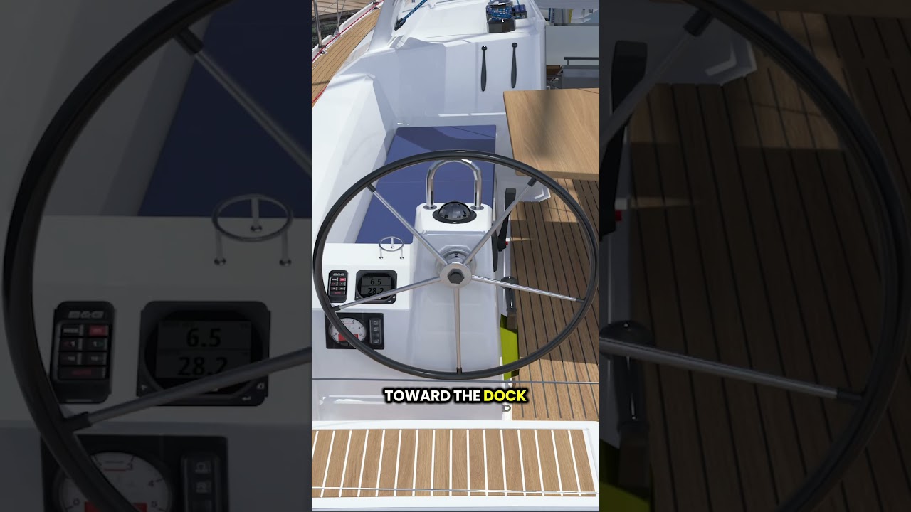 ⁣Using a spring line to get a sailboat off the dock #sailing #sailboat #sailor #sailinglife