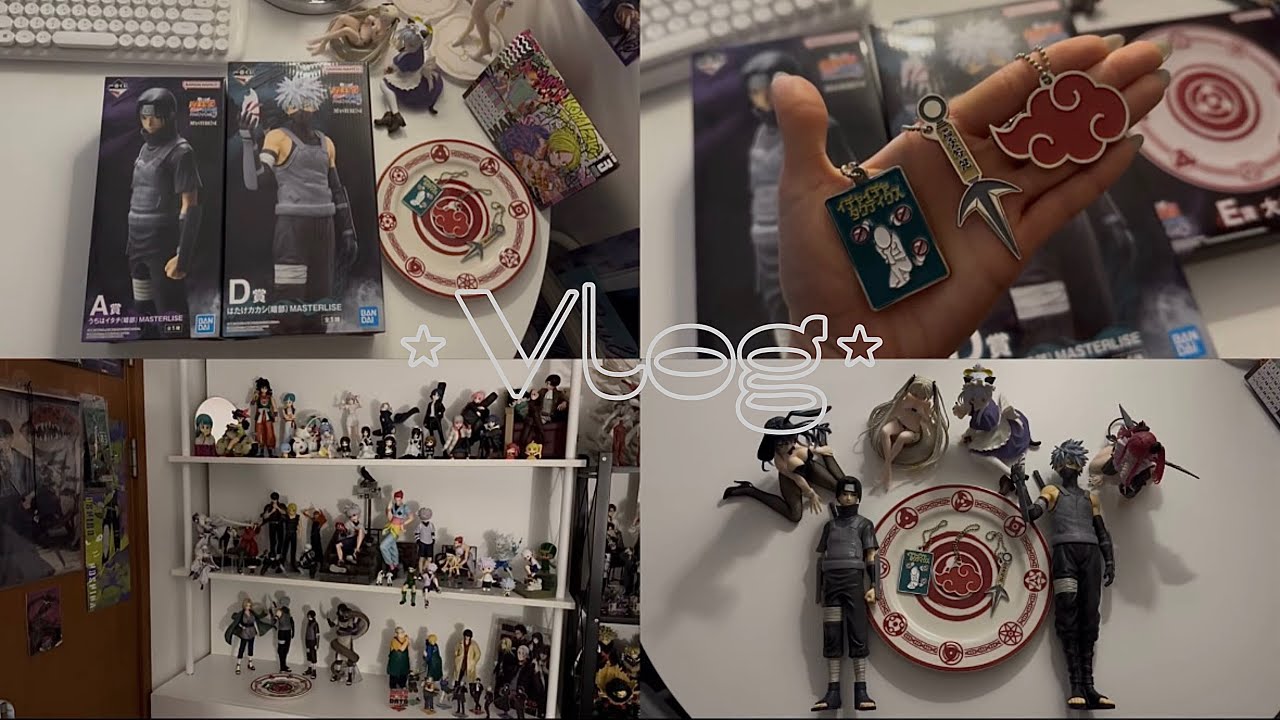 [ 오타쿠 브이로그 ] ⚠️ 쿠지뜯기 아픔 주의 • 내방에 나루토 피규어가 생겼다 !! • 제일복권 쿠지 굿즈깡 피규어 굿즈샵