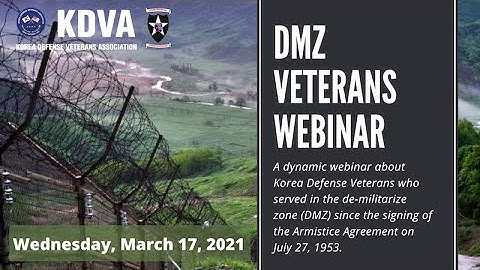 DMZ Veterans Webinar - English Version (Full Video)