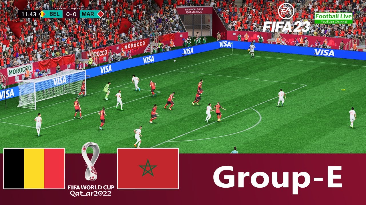 FIFA 23 Belgium vs Morocco FIFA World Cup 2022 Gameplay PC