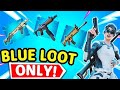 FORTNITE CHALLENGE JOC DOAR CU INVENTARUL ALBASTRU