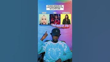 Studio Vs. Live Vs. No Autotune: LISA "NEW WOMAN" feat. Rosalía #shorts #music #LISA #autotune #kpop