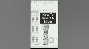 Excel || Excel tips and tricks || Insert slicer shortcut in excel ||ms excel tutoring in hindi short