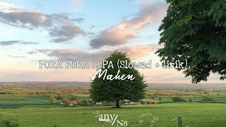 Mahen - pura pura lupa (slowed + lirik)
