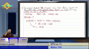 Sets Lec-14 by Sameer Kohli sir