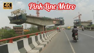 Delhi Pink Line Metro and Double Decker Fly Over | Khajoori to Gokalpur | #4k | #royalaryavlogs