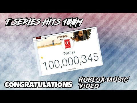 T Series Hits 100 Million Congratulations Roblox Music Video Youtube - congratulations pewdiepie roblox music video youtube