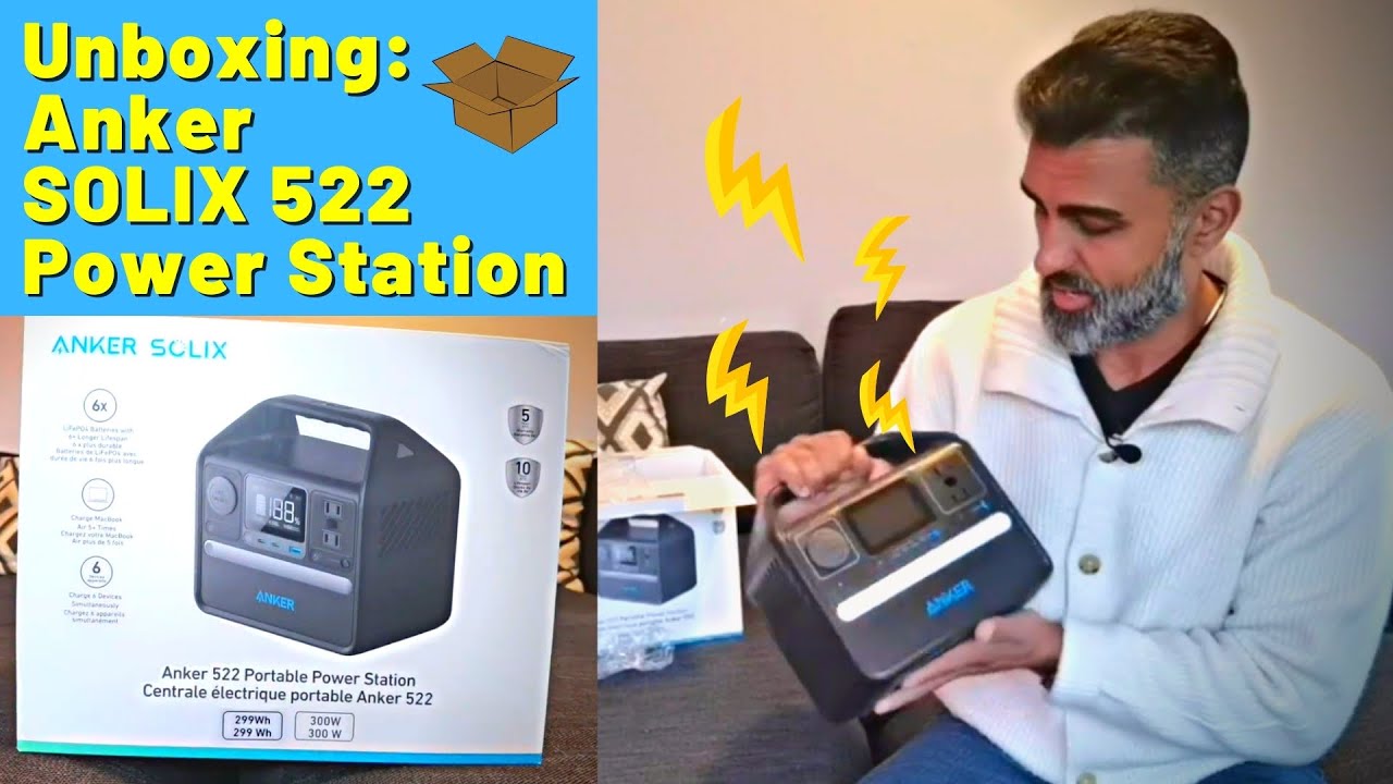 Unboxing Anker SOLIX 522 Portable Power Station - Handy Andy Media - Anker - Solix 522 Portable Power Station