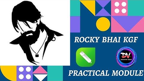 Rocky Bhai KGF | Project Module 1 | CorelDRAW Graphic Suite 2020