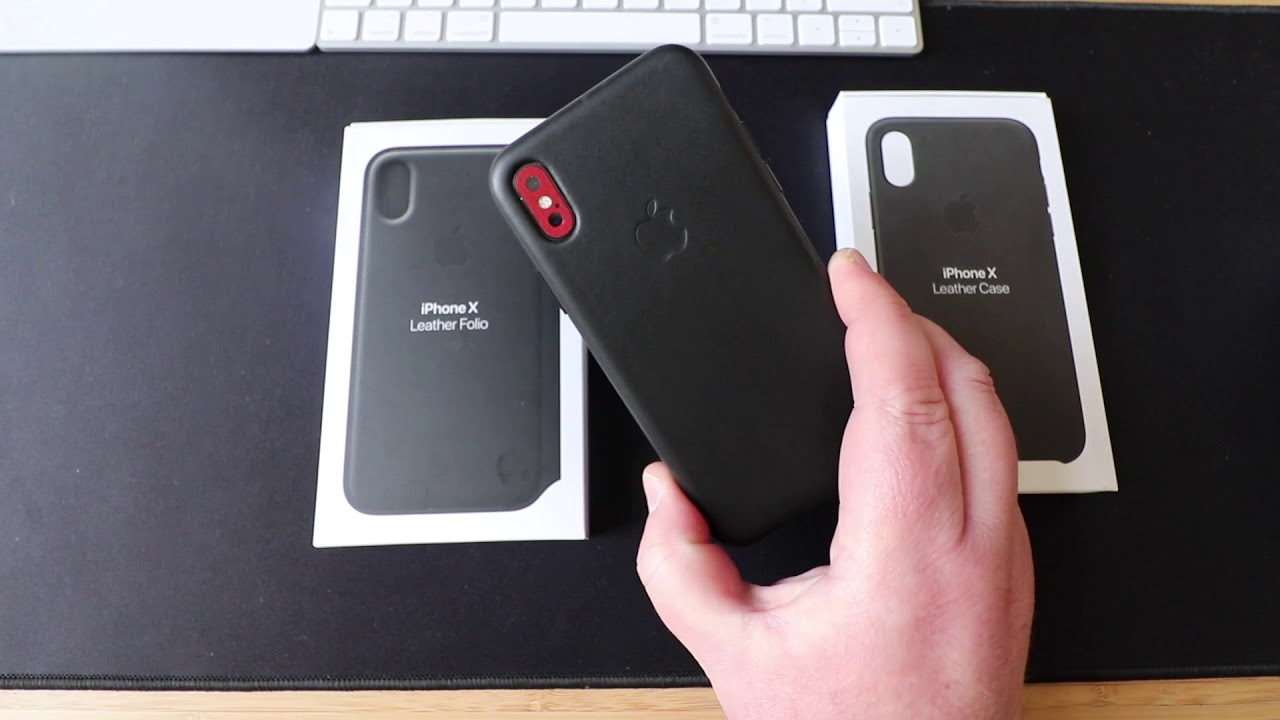 iPhone X Leather Folio and Leather Cases