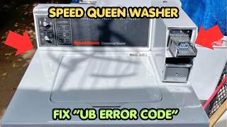 How To Fix Speed Queen Washer Ub Error Code?