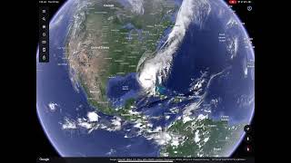 Hurricane caught on google maps
