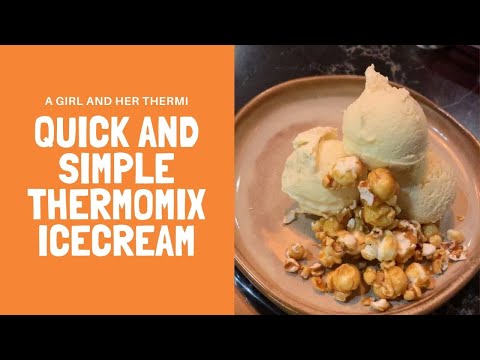 迅速でシンプルなThermomixIceCream-少女と彼女のサーミ