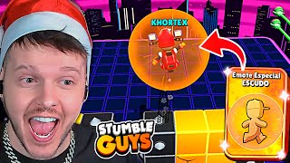 😱 DESCOBRI A BURLA ROUBADA DO NOVO EMOTE ESPECIAL DO ESCUDO NO STUMBLE GUYS! 🔥 ‹ KHORTEX ›