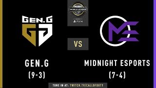 Gen.g Vs Midnight Esports Cwl Pro League 2019 Division A Week 7 Day 2