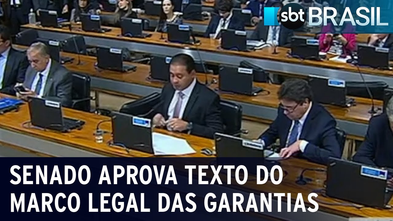 Senado aprova texto do marco legal das garantias | SBT Brasil (05/07/23)
