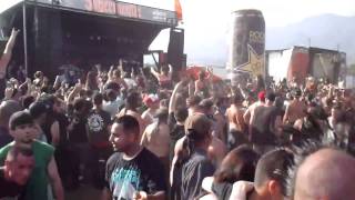 HATEBREED massive moshpit @ Mayhem fest 2010L.A. "Live For This"