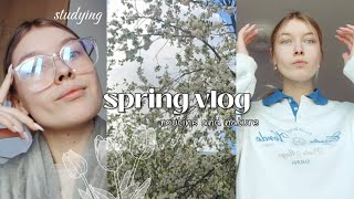 spring vlog 🐰// учеба, выходные, природа