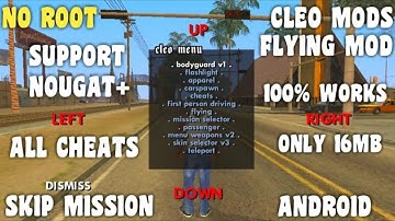 How To Install Cleo Mods In GTA San Andreas Android || no root || || Support All Device ||
