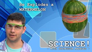 I hope this doesn't take too long! - Watermelon EXPLOSION Science Experiment! -