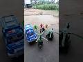 My biggest Rc helicopter 🚁 and robot and police car crash testing 🥹🚀 #shorts #viral #video