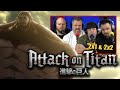 First time watching attack on titan reaction episodes 2x1  2x2 sub