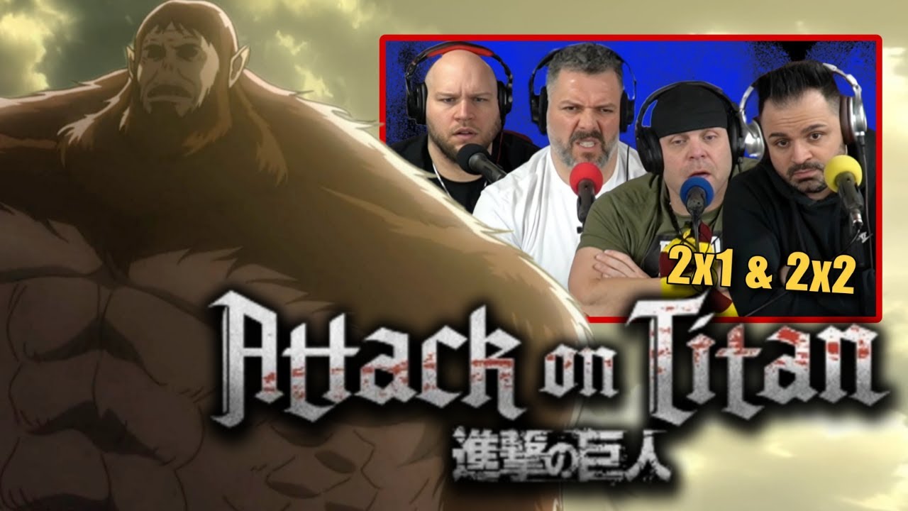 First time watching Attack on Titan reaction episodes 2x1 & 2x2 (Sub)