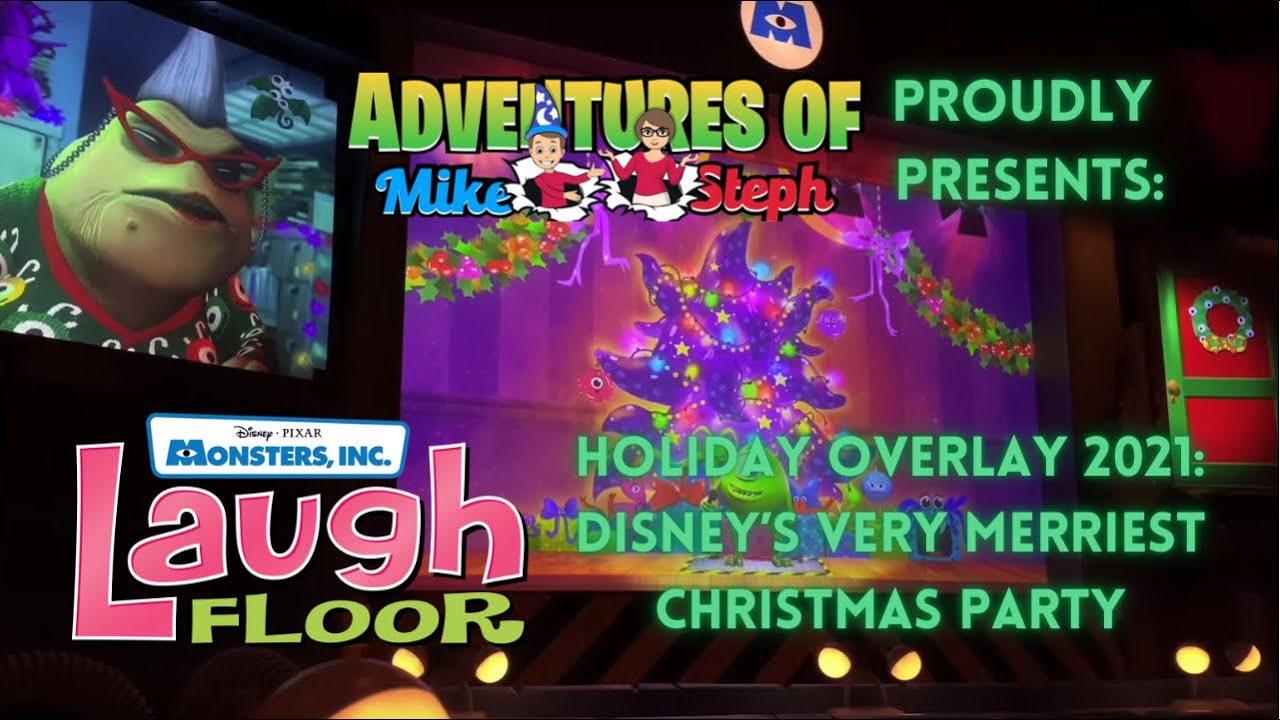 Monsters Inc. Laugh Floor Holiday Overlay at Mickey's Very Merry Christmas  Party