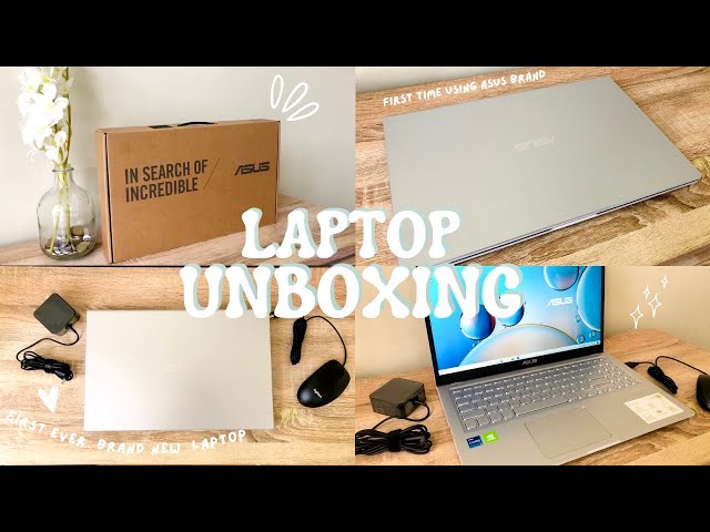 aesthetic unboxing of my first brand new laptop ✨🙈| Asus X515... 💻 | Joanne Lugtu
