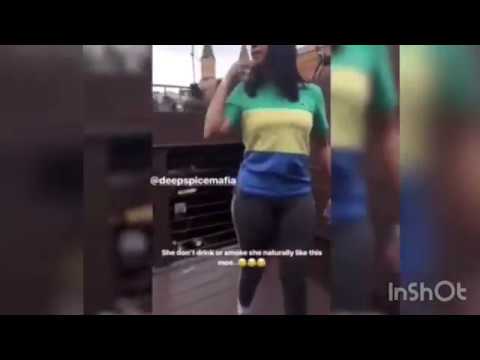 Queen Naija doing Shoot and Milly Rock dance.