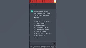 I asked to Ai for my youtube channel name👀This is what it shows me🤯 #shorts #ai #chatgpt