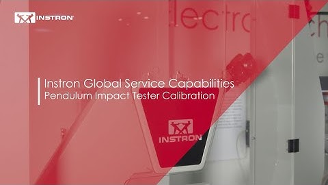 Instron® Professional Services | Pendulum Impact Calibration