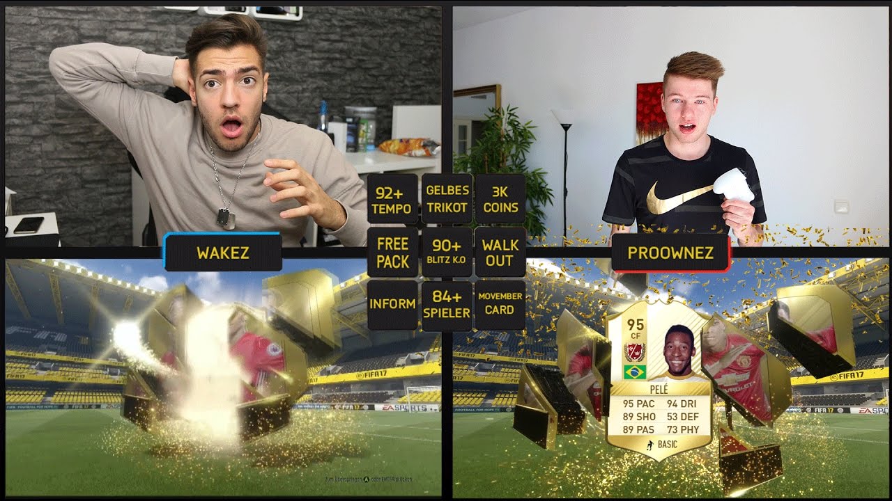 FIFA 17 KRASSES PACK OPENING FIFA BINGO 😲😱 !! PROOWNEZ vs WAKEZ