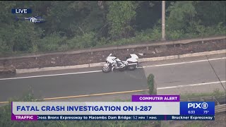 Fatal motorcycle crash on I-287 in New Jersey
