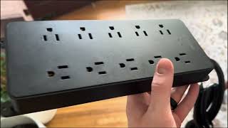 TROND Power Strip Surge Protector, 4000J, ETL Listed, 10 Widely Spaced Outlets USB and USB-C