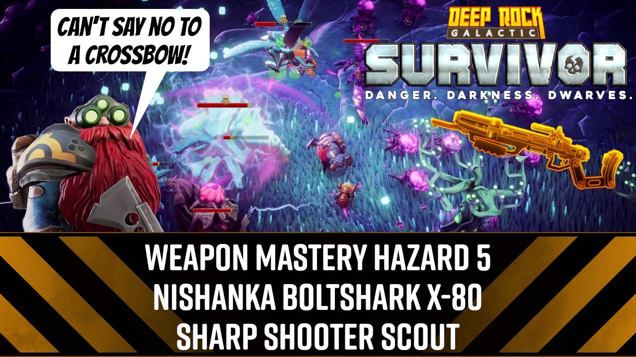 Оружие: Мастерство владения оружием 5, Нишанка Болтшарк X-80, Меткий стрелок-разведчик - DRG: Выж...