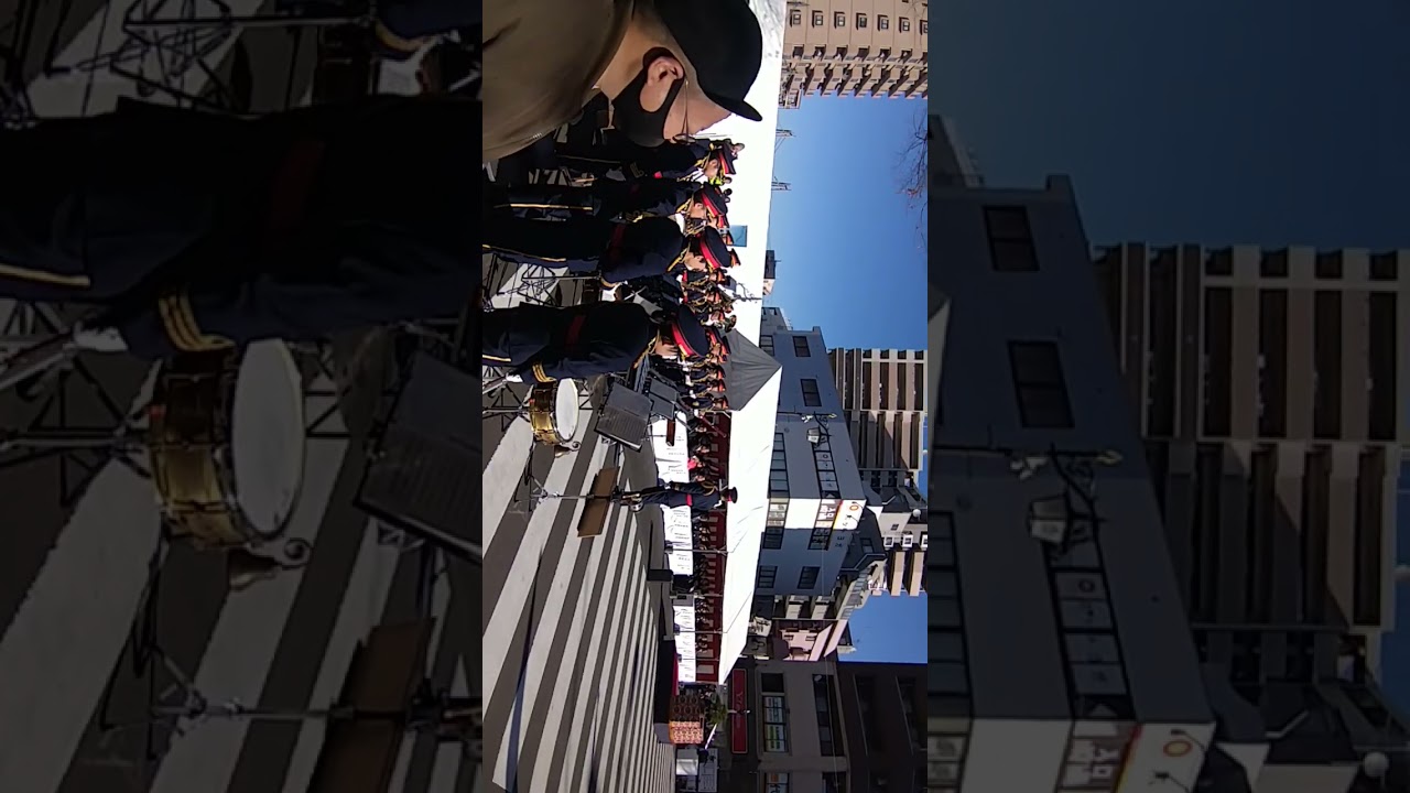 東村山市消防団出初式令和8年1月10日（土）　消防団集合、開式告知、🇯🇵国旗掲揚・国歌　　「君が代」演奏：東京消防庁音楽隊