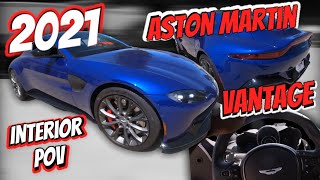 2021 ASTON MARTIN VANTAGE INTERIOR POV