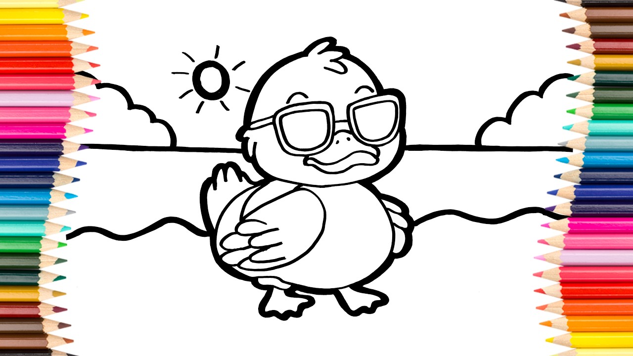 Давайте нарисуем утку для детей