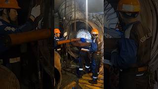 Main Engine Turbo Charger Rotor Assembly #turbocharged #containership #drydock #marinepropulsion