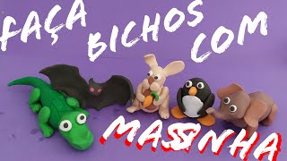 Faça Animais com Massa de Modelar - Como Fazer Bichinhos de Massinha - DIY screenshot 1