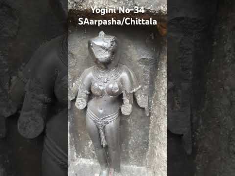 #84 Chausath yogini temple @hirapur Yogini No-34 Sarpasha chittala.