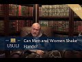 Can men and women shake hands