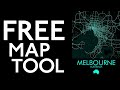 FREE MAP TOOL Create & Download MAPS for Art, T-Shirt, Crafts, Print on Demand - Any Location